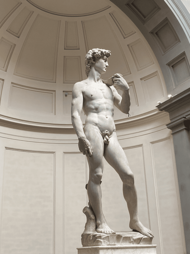 Florence the Statue of David at Accademia Gallery