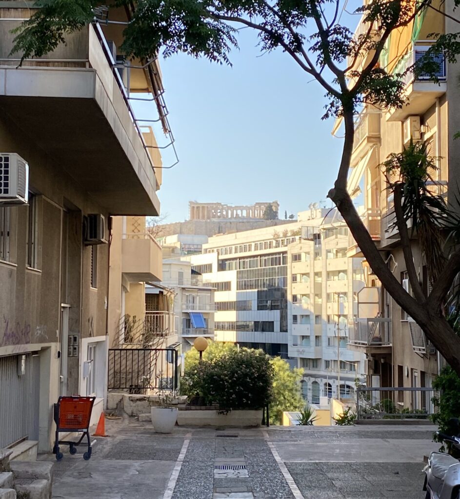 Athens streets in Plaka neighbourhood.