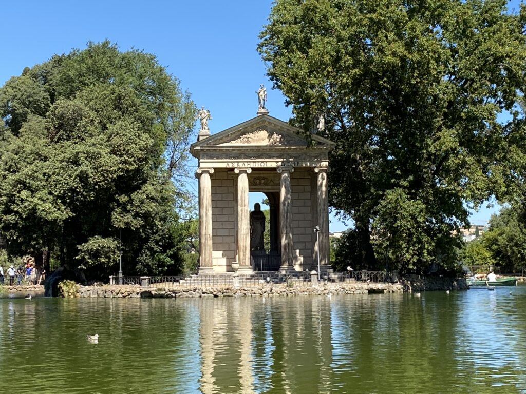 Rome Italy Villa Borghese gardens