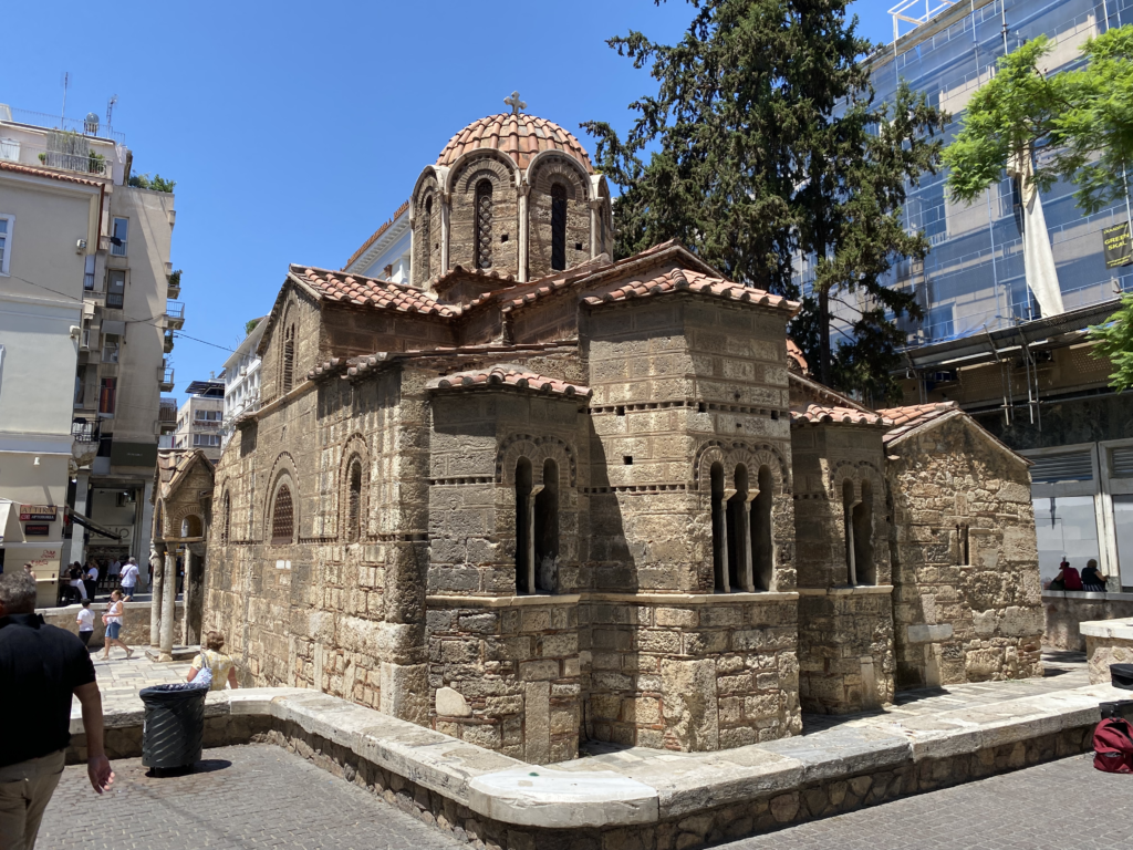 Athens, Greece a Byzantine church in Monastiriki.