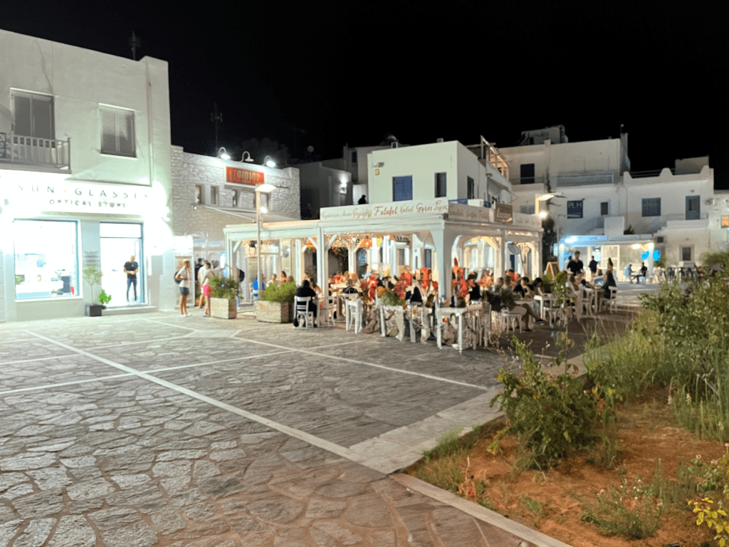 Gluten free options at Exesion on Paros