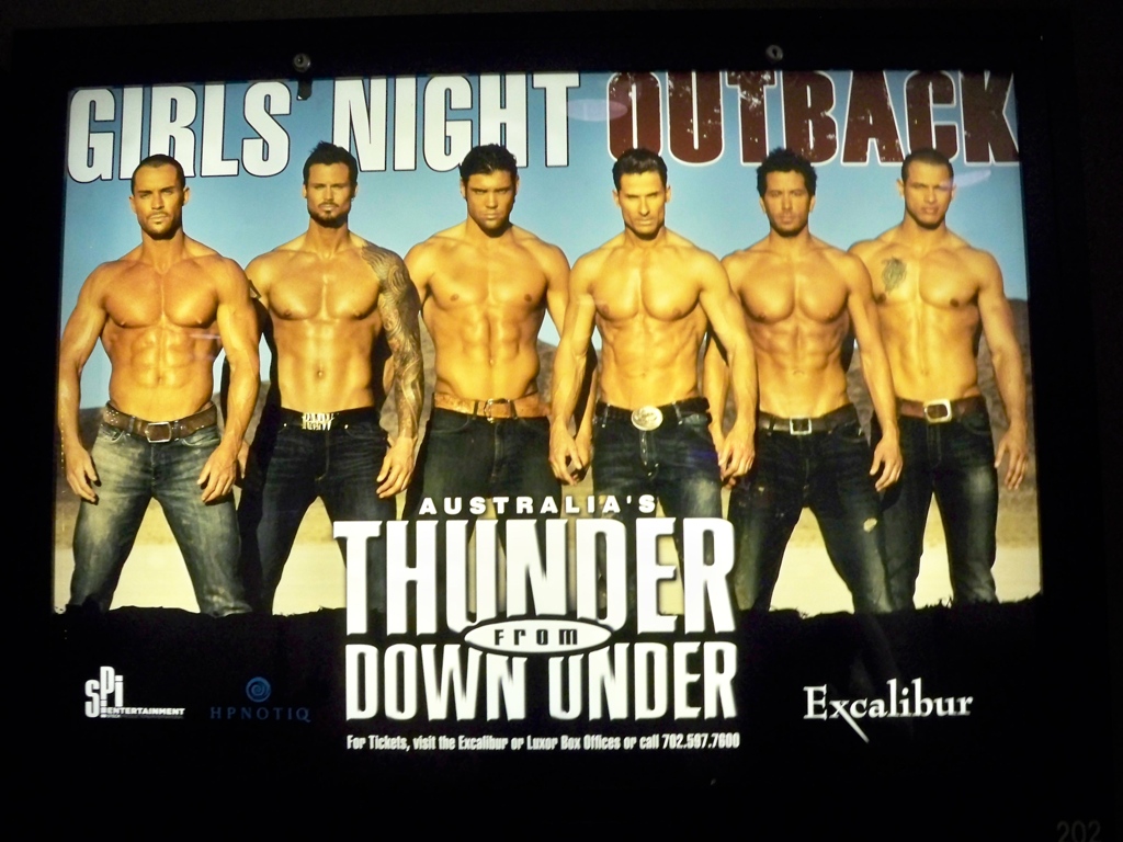 Las Vegas Thunder from Down Under ad