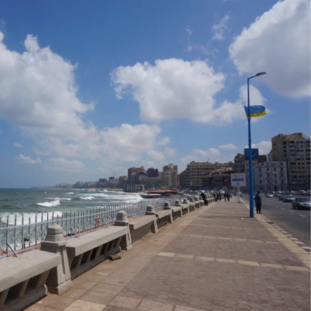 Corniche in Alexandria, Egypt