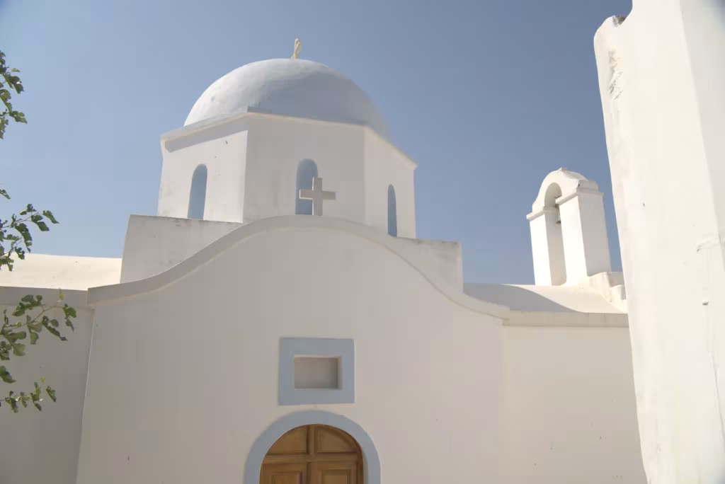 Lefkes church Paros, Greece