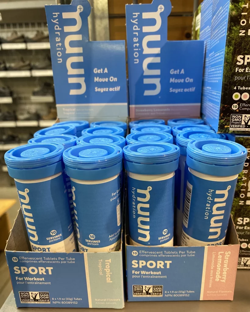 Nuun electrolytes for travel