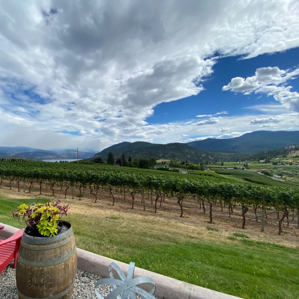 View from a winery in Summerland, BC