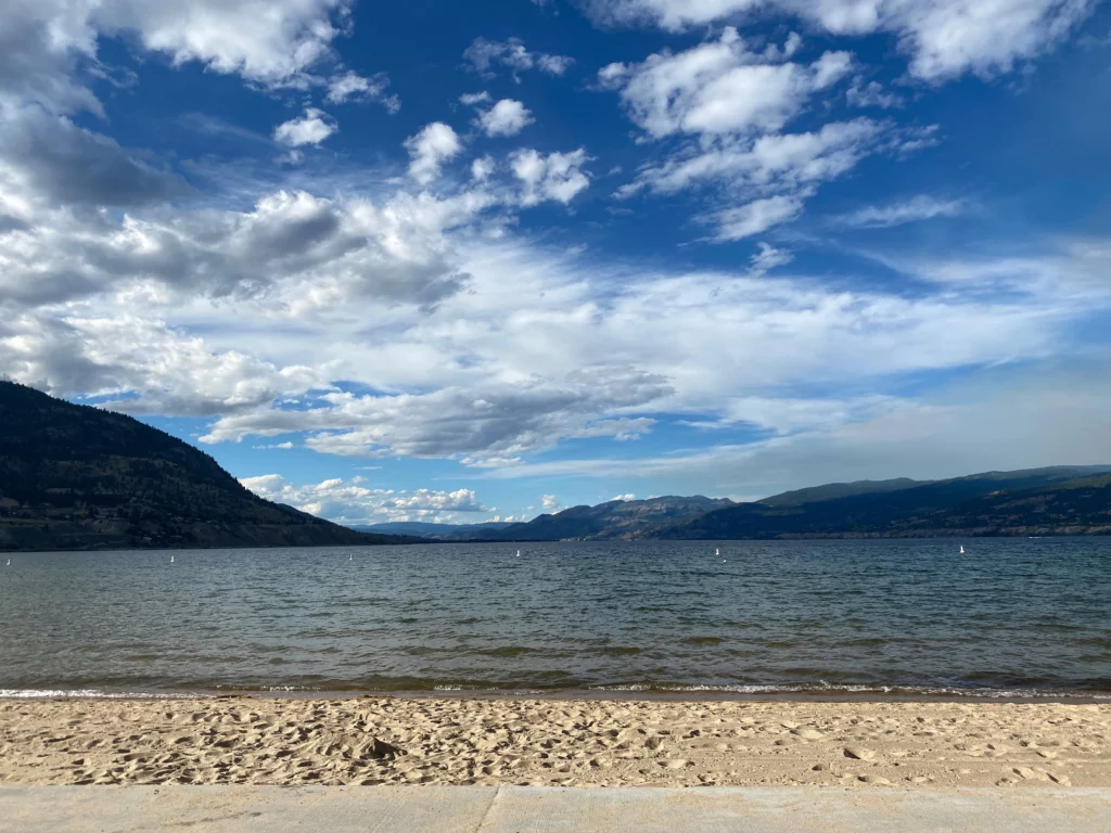 Waterfront in Penticton, in the Okanagan