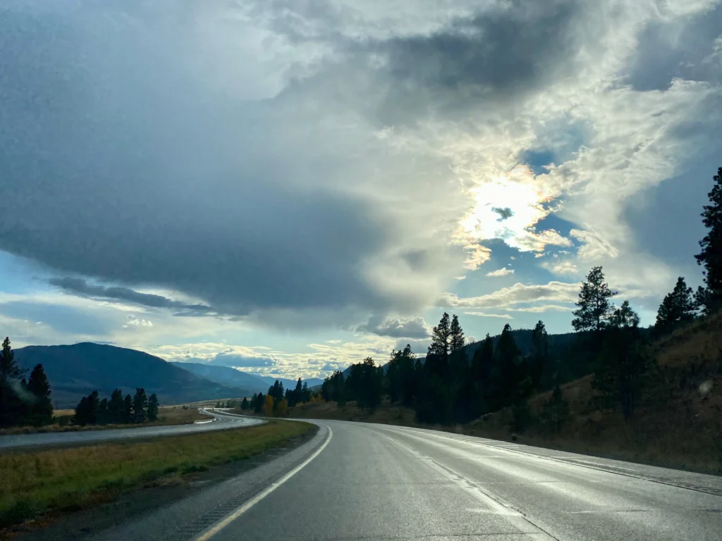 Driving in the Okanagan