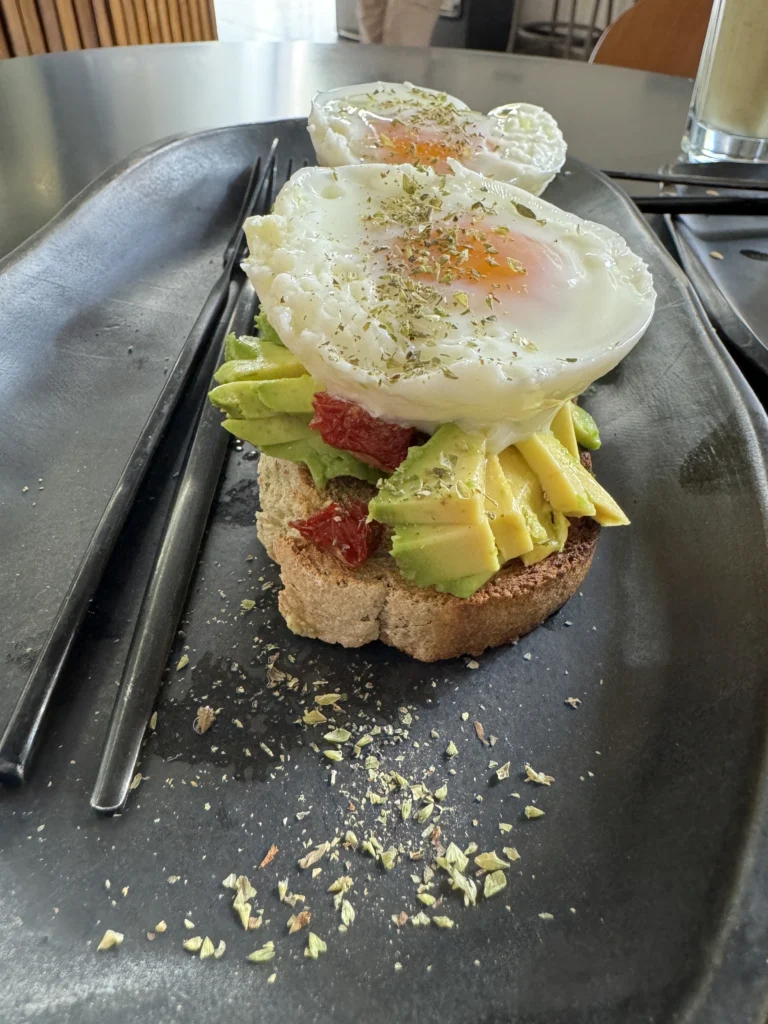 Eggs Benedict at Oteiza Coffee in Granada, Spain