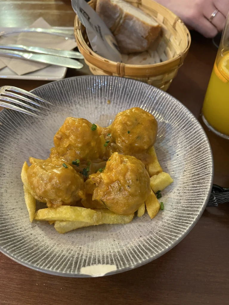 Food at Taperia of Columela in Cadiz, Spain