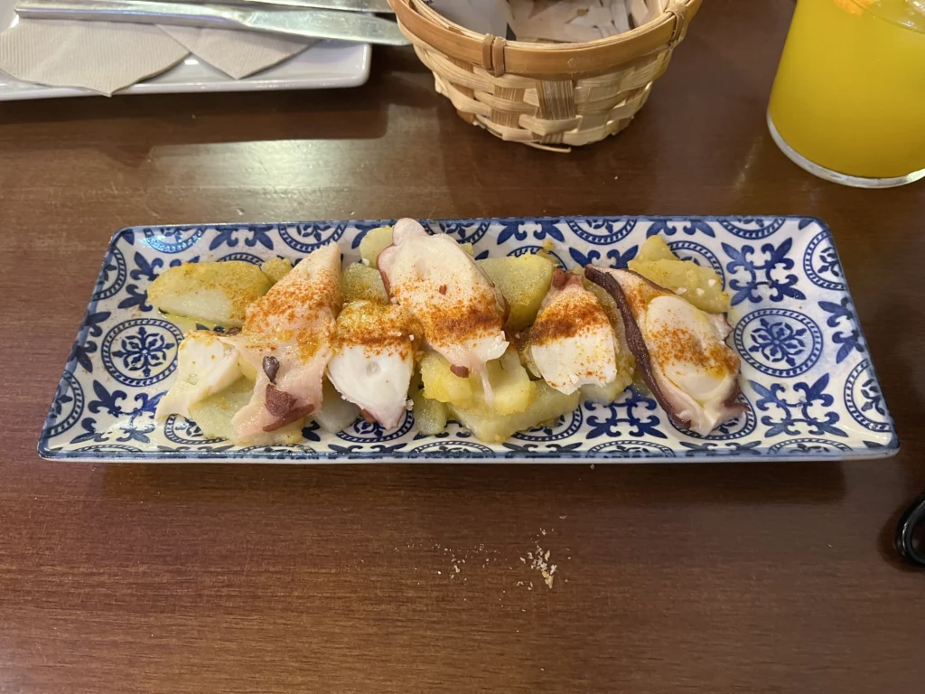 Food at Taperia of Columela in Cadiz, Spain