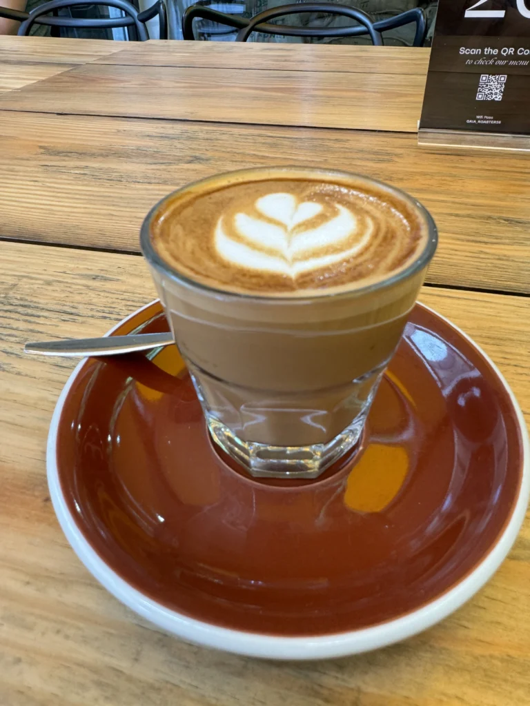 Coffee at 7G Coffee Roasters in Porto, Portugal