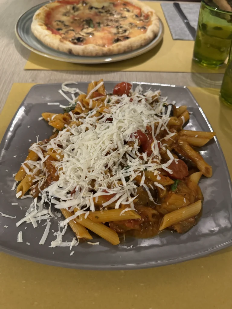 Gluten free food at Amici Miei in Turin, Italy