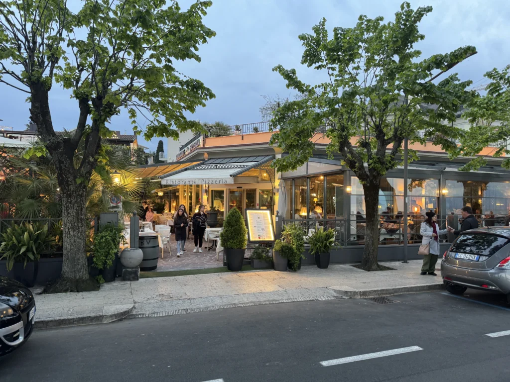 Storefront of Bella Vista in Pescheira del Garda, Italy