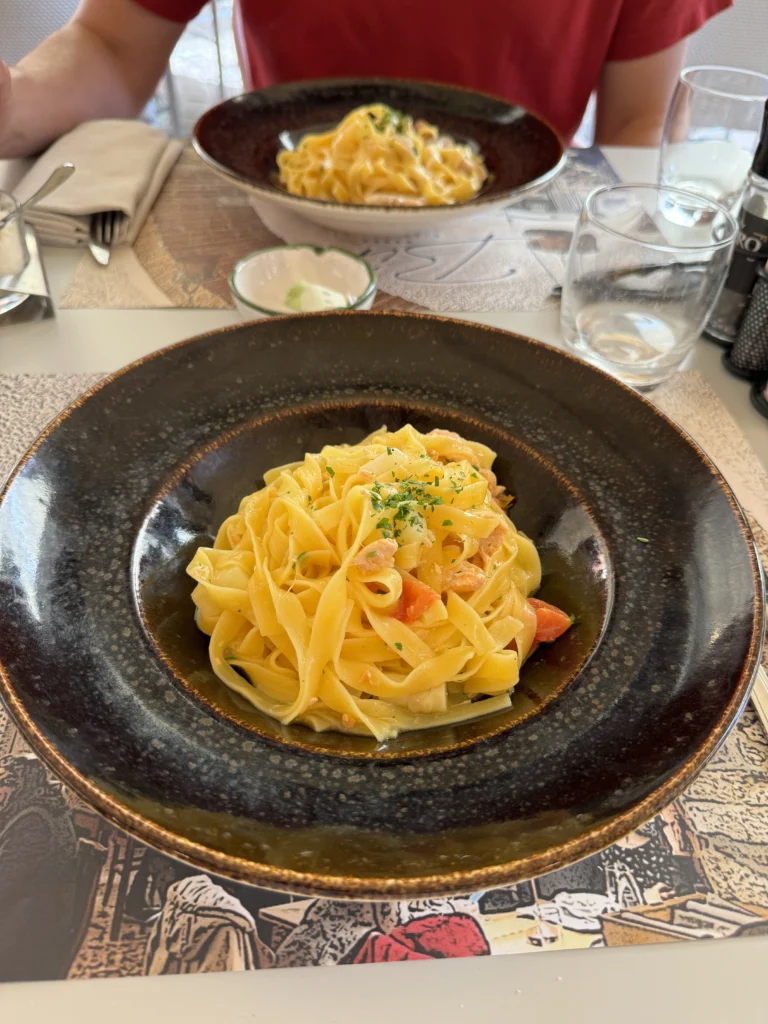 Gluten free pasta at Biri in Bardolino, Italy