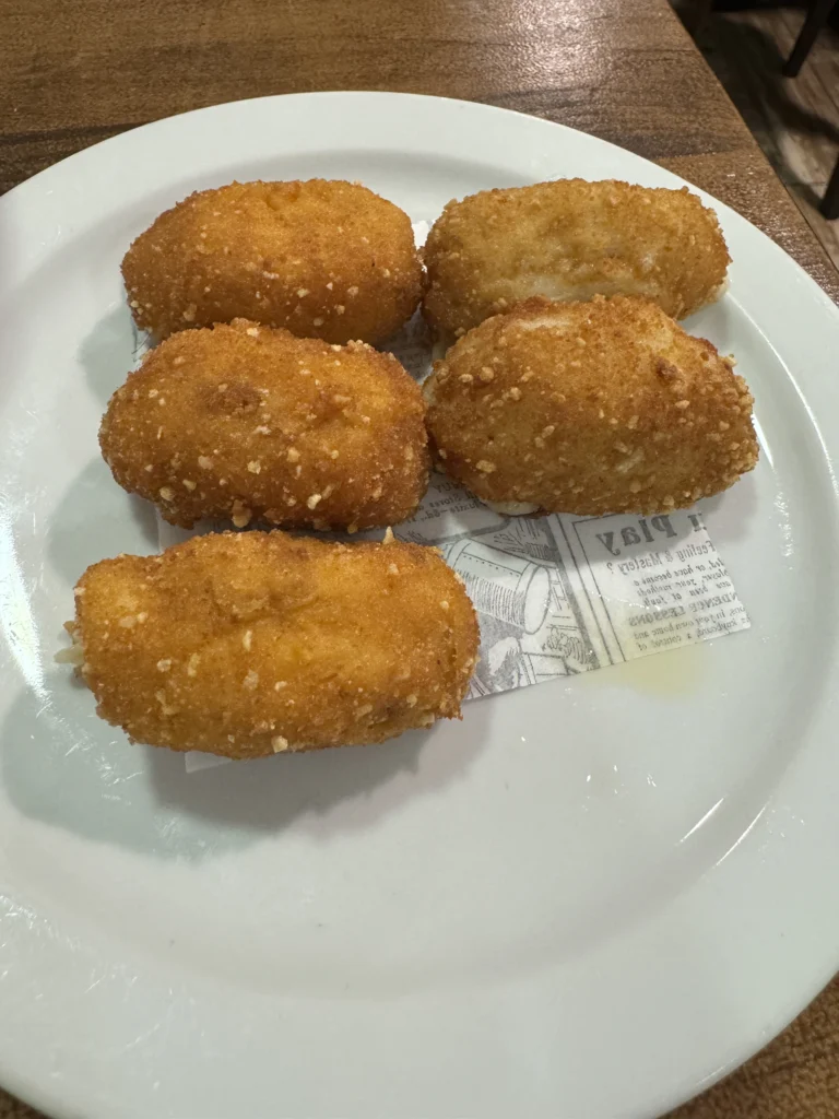 Gluten free croquettes at Cal Marius