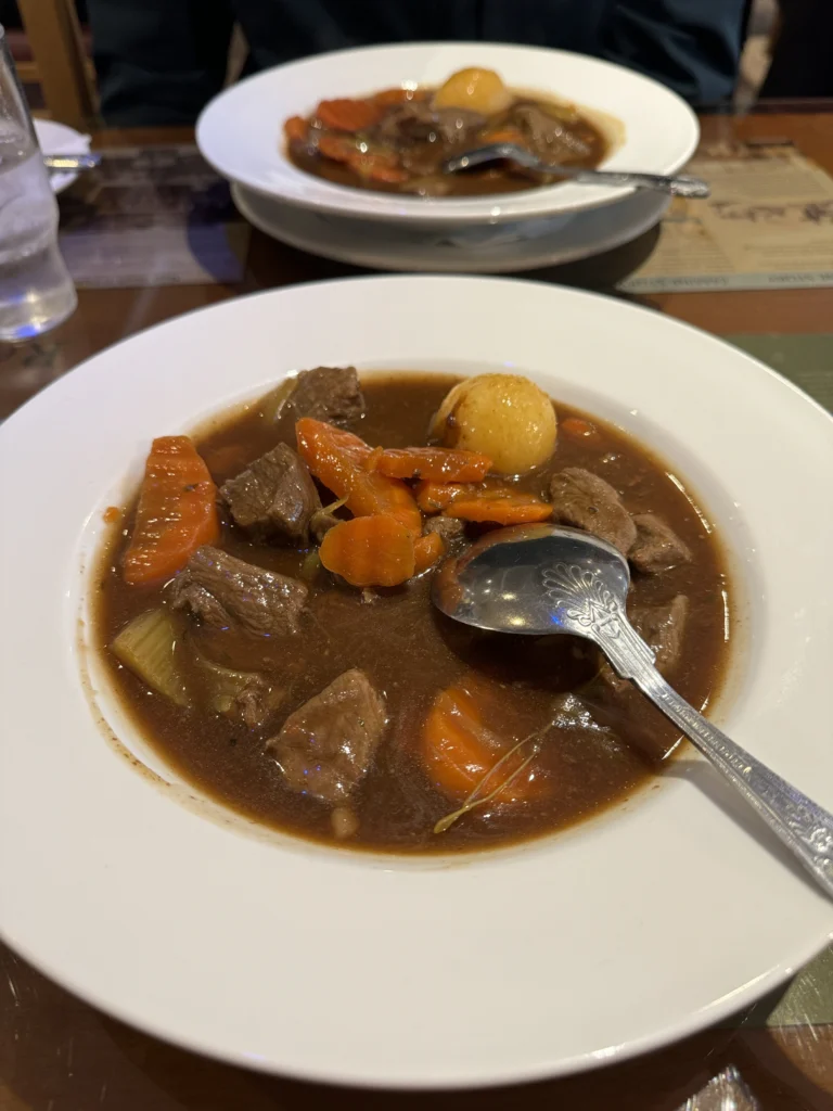 Irish stew at Caragh restaurant in Killarney, Ireland