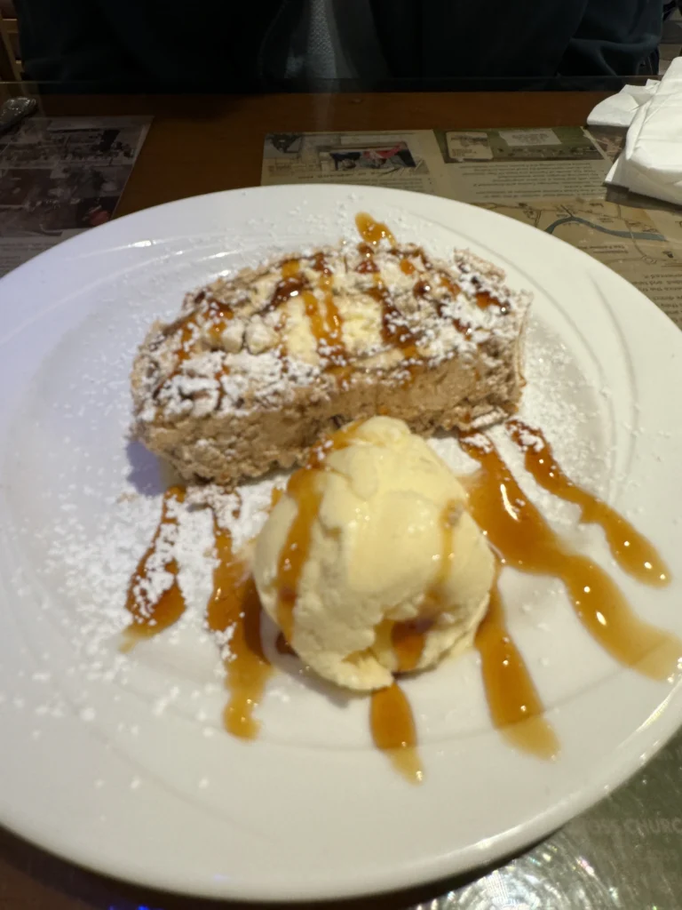 Gluten free dessert at Caragh restaurant in Killarney, Ireland
