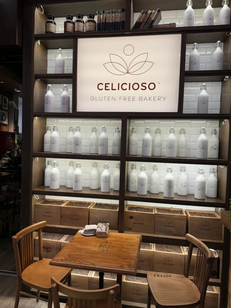 Inside of Celicioso in Madrid, Spain