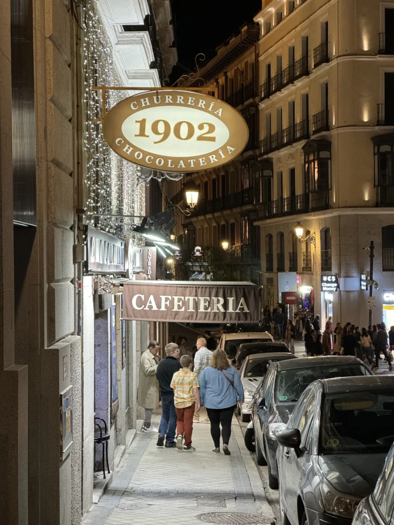 Chocolateria 1902 storefront Madrid