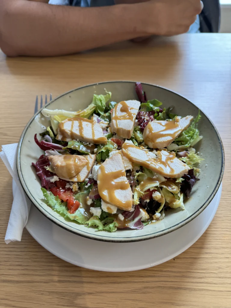 Salad at Upstairs Downstairs in Clifden, Ireland