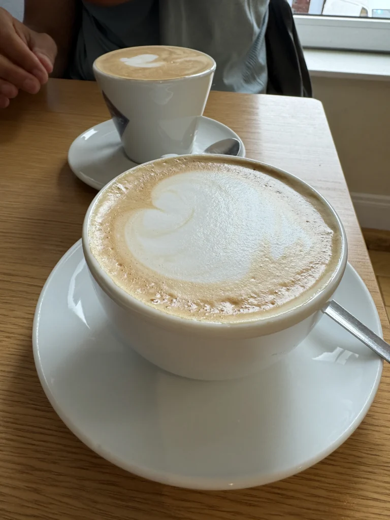 Coffee at Upstairs Downstairs in Clifden, Ireland