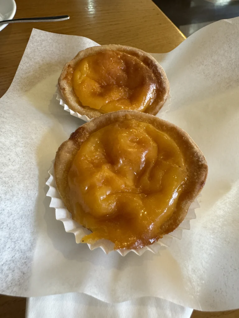 Gluten free pastel de nata at Com Cuore in Porto, Portugal