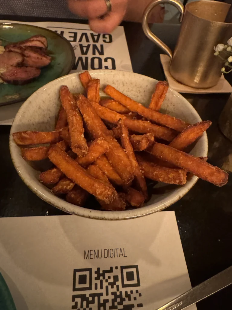 Gluten free food at Come na Gaveta in Tavira, Portugal