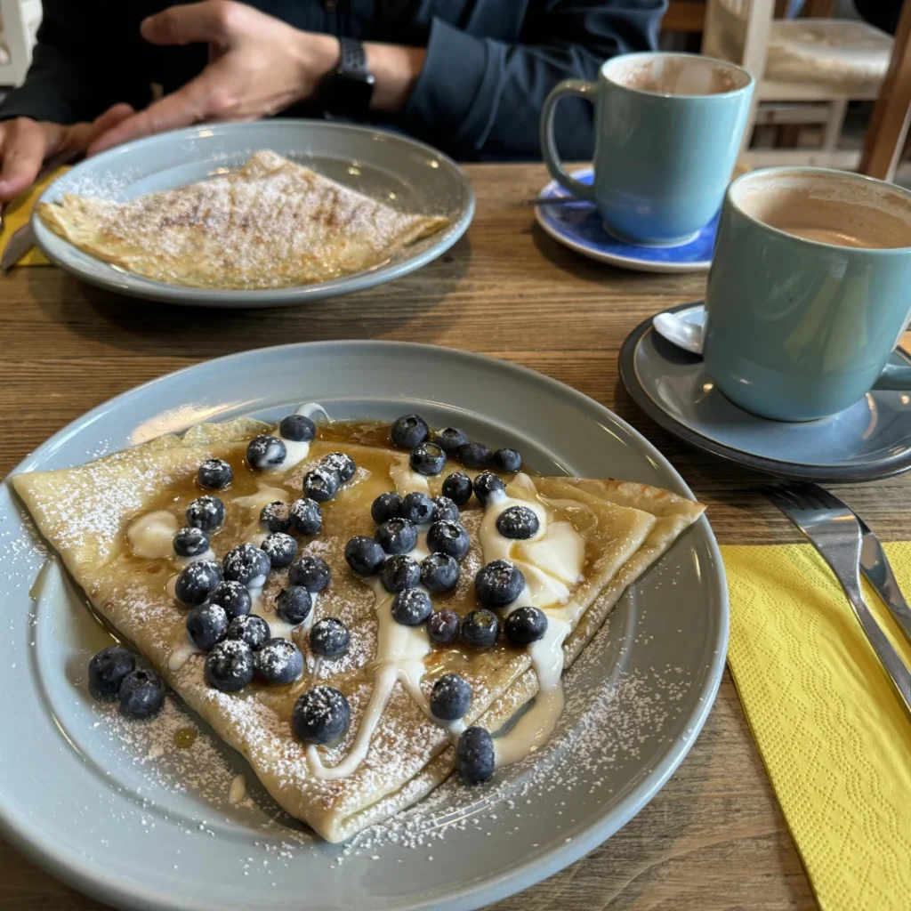 Gluten free crepes at Goose on the Loose in Dublin, Ireland