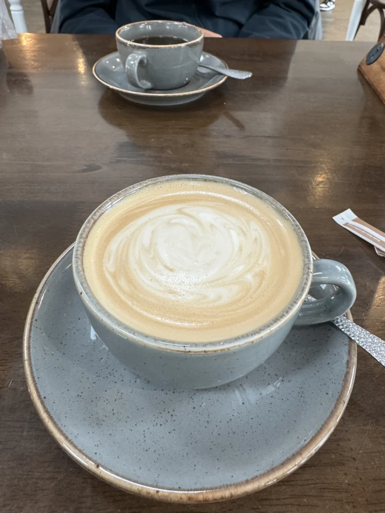 Coffee at Highland Soap Company in Fort William, Scotland