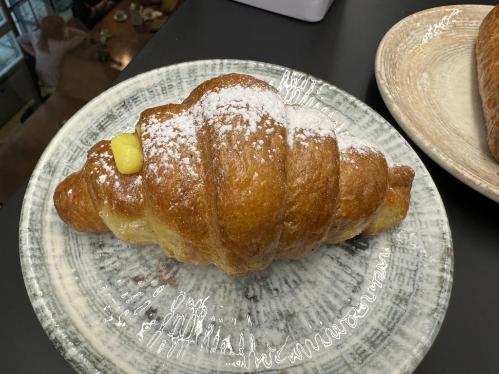 Gluten free croissant from Freedom Bakery in Turin, Italy