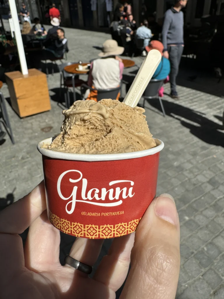 Gelato from Glanna Portugese Ice Cream in Porto, Portugal