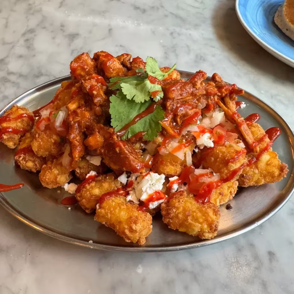 Gluten free loaded tots in Glasgow, Scotland