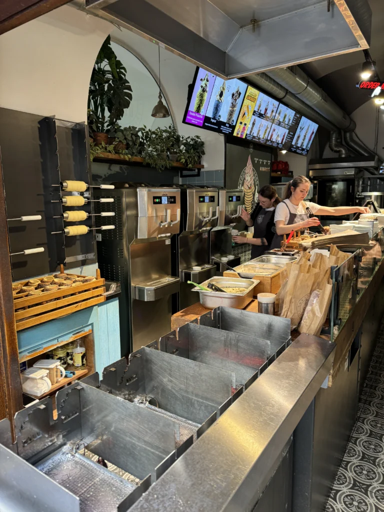 Inside Good Food Cafe in Prague