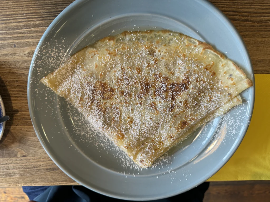 Crepe at Goose on the Loose in Dublin, Ireland