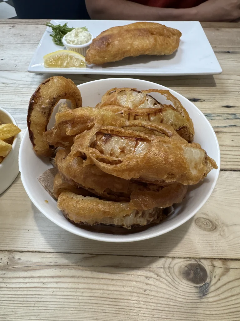 Hobson's Fish & Chips London gluten free onion rings