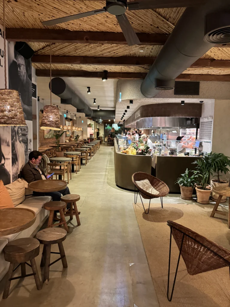 Inside of Honest Greens in Porto, Portugal