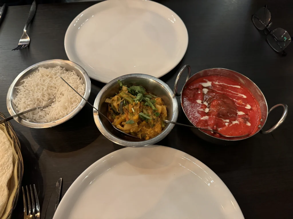 Food at Mangrove restaurant in Inverness, Scotland
