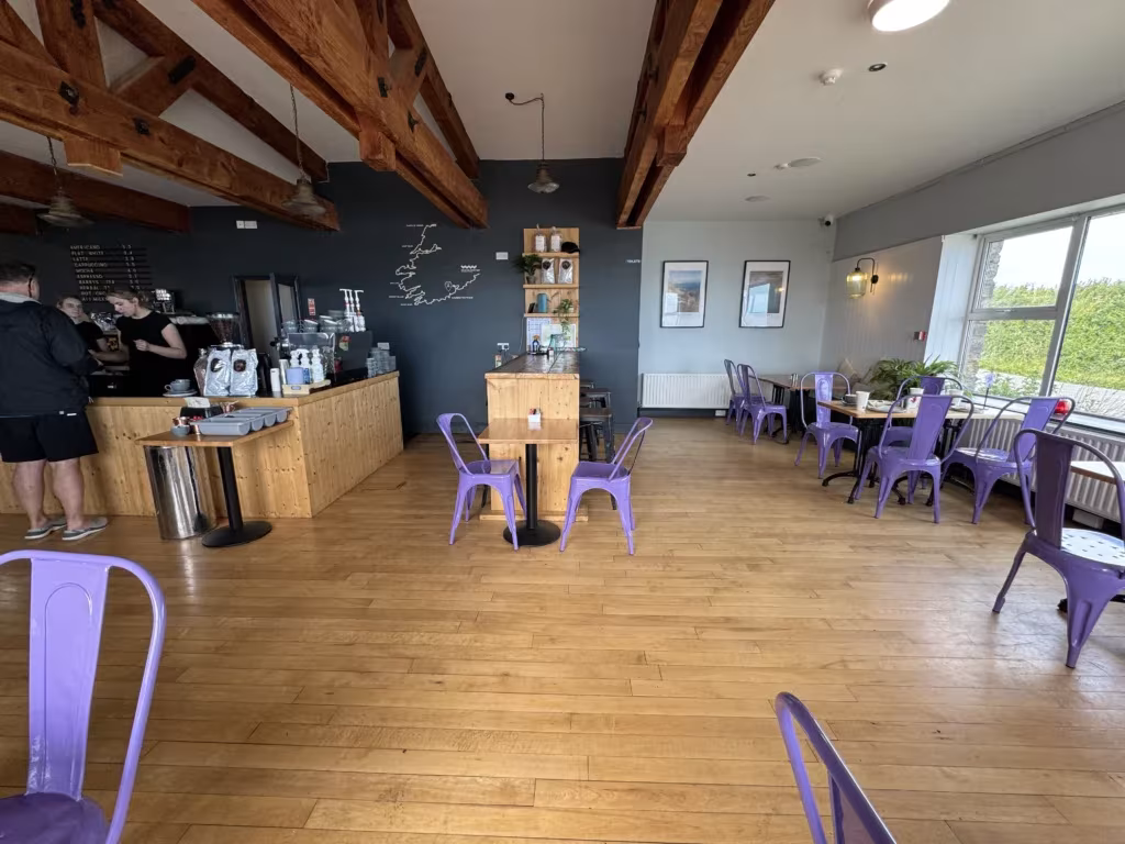 Inside Bean & Berry at Garretstown Beach, Kinsale, Ireland