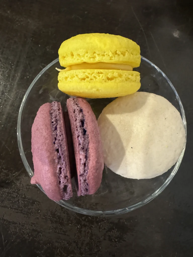 Gluten free macarons at L'etoile in Edinburgh, Scotland