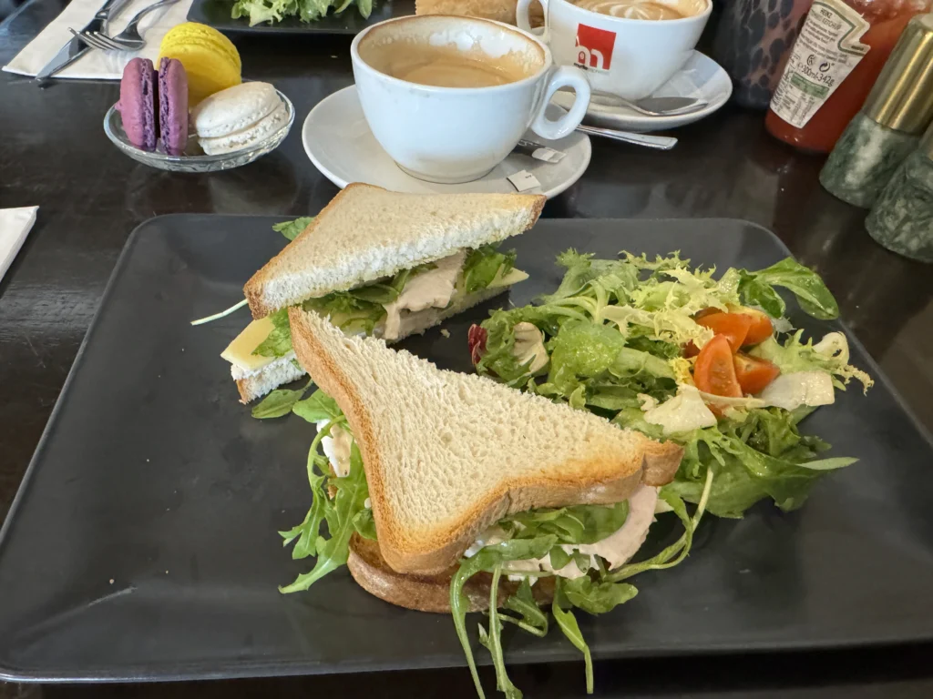 Gluten free sandwich at L'etoile in Edinburgh, Scotland