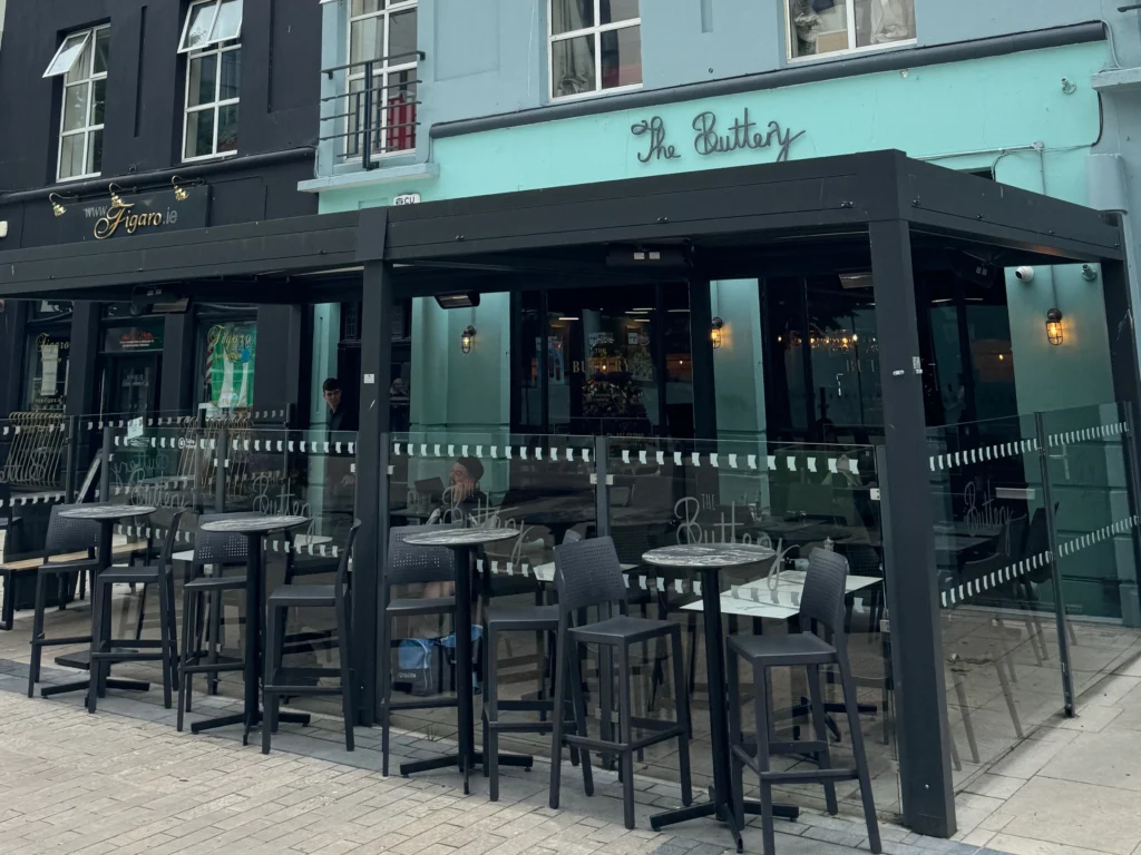 Storefront of The Buttery in Limerick, Ireland