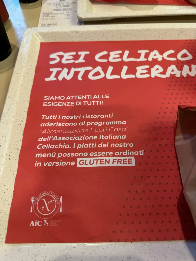 Gluten free protocols at M*Bun in Turin, Italy