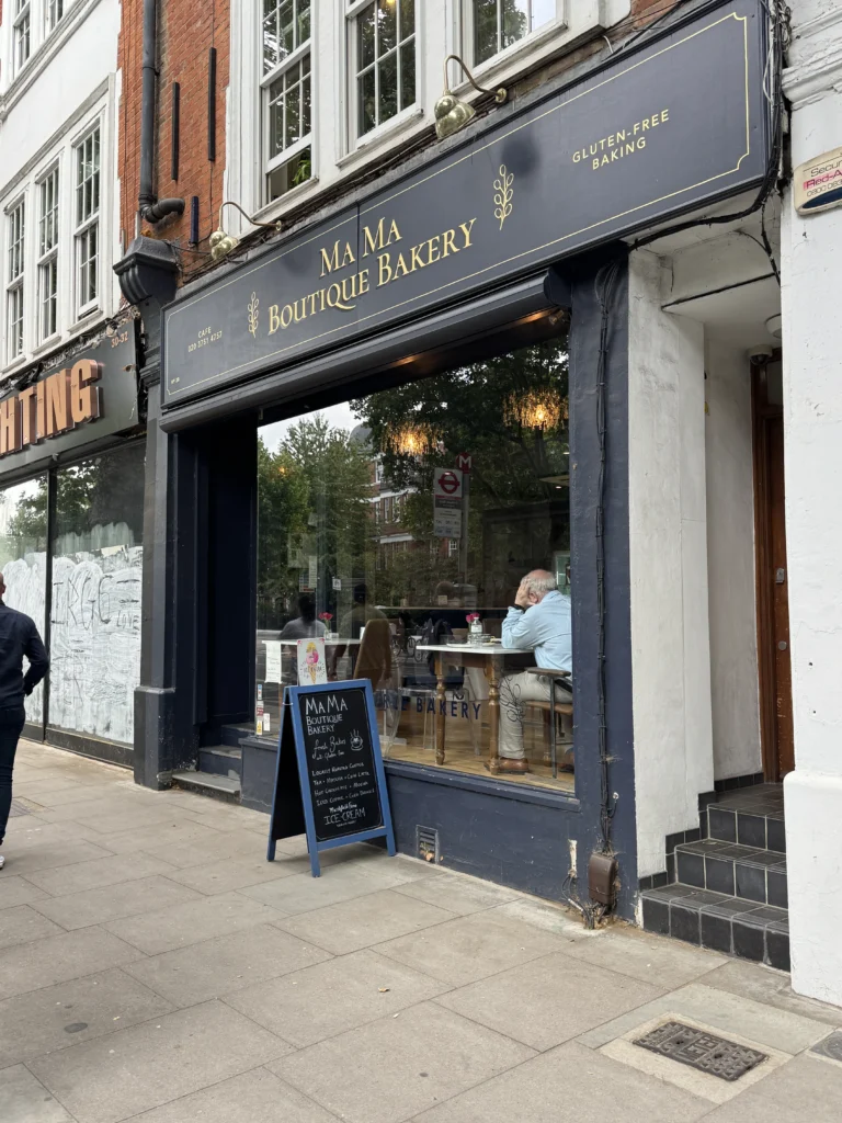 Ma Ma gluten free bakery London storefront
