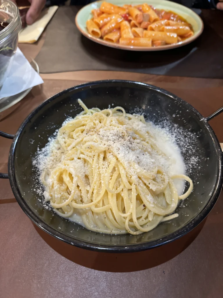 Gluten free pasta at Mama Eat in Milan, Italy