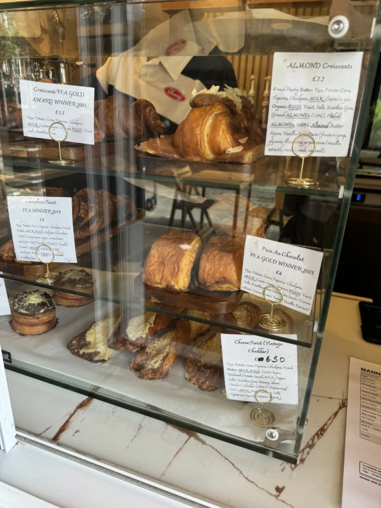 Manna Dew gluten free bakery pastry case