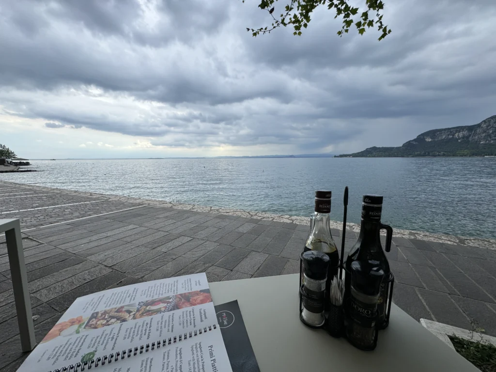 View from the patio at Mottino in Garda, Italy