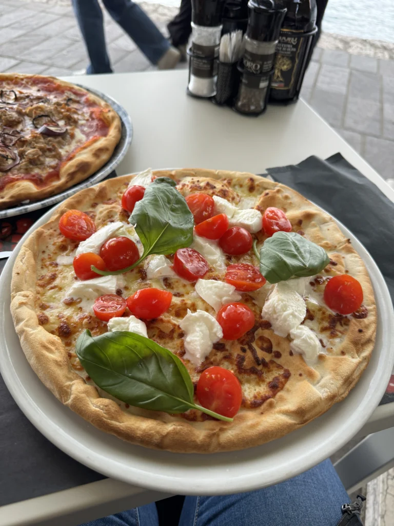 Gluten free pizza at Mottino in Garda, Italy