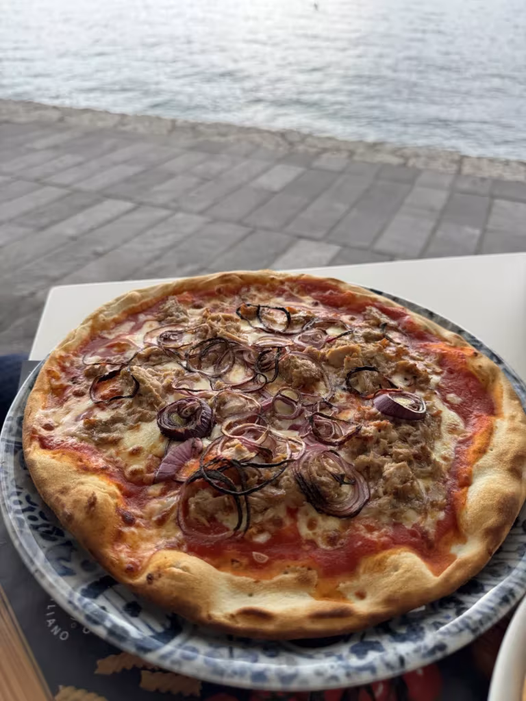 Gluten free pizza at Mottino in Garda, Italy