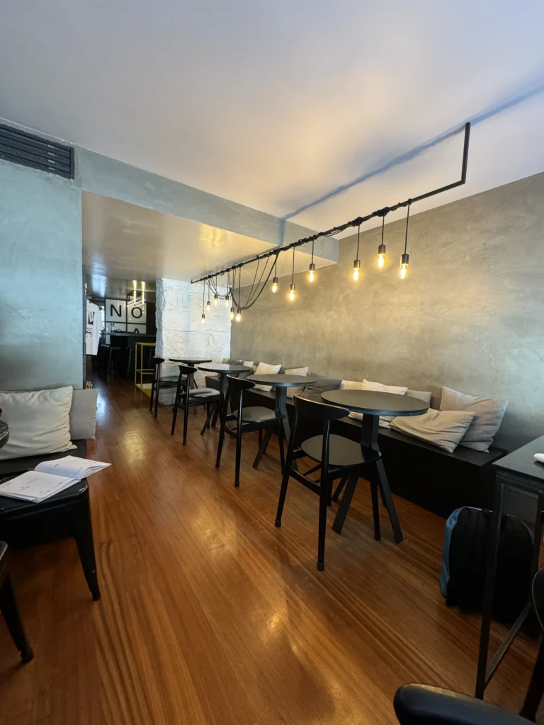 Inside of Nola Kitchen in Porto, Portugal